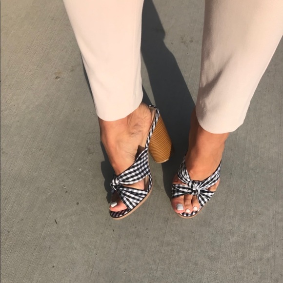 Quipid gingham slide block heels - Picture 5 of 5